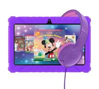 Contixo Ensemble de tablettes pour enfants - V8-7" HD, 50 livres d'histoires Disney pré-chargés (valeur 200 $), tablette d'apprentissage pour enfants de 3 à 12 ans, contrôle parental et écouteurs