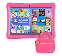 Contixo K102 Pack tablette enfant 10 pouces, tablette d'apprentissage HD et sac à manches pour enfants de 3 à 7 ans, avec livres électroniques Disney (valeur de 350 $), commandes