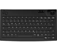 Contour Active Key AK-440-TU - Clavier - avec trackball - USB - QWERTY - US - noir