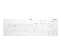 Contour Active Key AK-C8112 - Clavier - désinfection par essuyage, profilé plat - lavable - sans fil - 2.4 GHz - QWERTZ - Allemand - blanc G