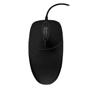 Contour Active Key AK-PMJ1 Series CleanMouse - Standard Sized - souris - ergonomique - hygienic design - lavable - droitiers et gauchers - optique - 2 boutons - filaire - USB - noir