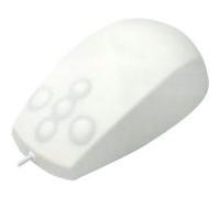 Contour Active Key Medical medium - Souris - optique - 5 boutons - filaire - USB - blanc