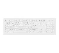 CHERRY AK-C8100F-FUS-W/FR clavier Médical RF sans fil AZERTY Français Blanc