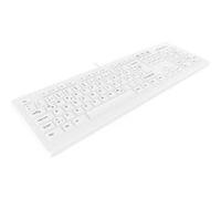 Contour Active Key MedicalKey ClassicClean AK-C8100 Sanitizable - Clavier - design médical et hygiénique - full size - USB - Allemand - blanc Blanc G