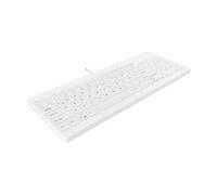 Contour Active Key QuickClean AK-C7012 - Clavier - design médical et hygiénique - compact - USB - Allemand - blanc