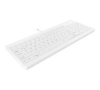 Active Key Clavier hygiénique AK-C7012F-U1-W/GE USB Allemand QWERTZ Windows Blanc pour Wisch