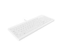 Contour Active Key QuickClean AK-C7012 - Clavier - design médical et hygiénique - compact - USB - Français - blanc