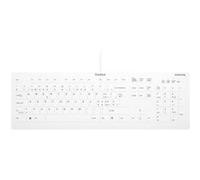 Contour Active Key QuickClean AK-C8112 - Clavier - design médical et hygiénique - 100% - full size - lavable - USB - QWERTZ - Suisse - blanc G