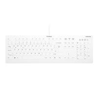 Contour Active Key QuickClean AK-C8112 - Clavier - design médical et hygiénique - 100% - full size - lavable - USB - QWERTZ - Allemand - blanc Blanc G
