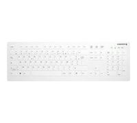 CHERRY Clavier Contour Active Key AK-C8112 – AZERTY sans fil 2,4 GHz – lavable – blanc