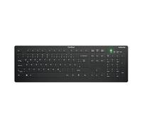 Contour Active Key QuickClean AK-C8112 - Clavier - design médical et hygiénique - full size - lavable - sans fil - 2.4 GHz - QWERTZ - Allemand - noir