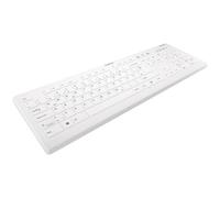 Contour Active Key QuickClean AK-C8112 - Clavier - design médical et hygiénique - full size - lavable - sans fil - 2.4 GHz - QWERTZ - Allemand - blanc
