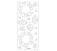 Contour Autocollant Blanc Couronne Peel Off's