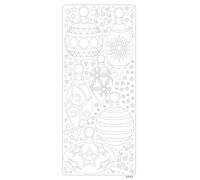 Contour Autocollant Fuschia Boules De Noel Peel Off's