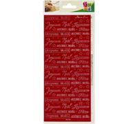 Contour Autocollant Peel Off's Joyeux Noël Rouge