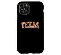 Contour Blanc Orange Texan Coque pour iPhone 11 Pro