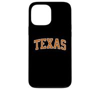 Contour Blanc Orange Texan Coque pour iPhone 13 Pro Max