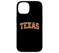 Contour Blanc Orange Texan Coque pour iPhone 14