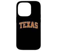 Contour Blanc Orange Texan Coque pour iPhone 14 Pro