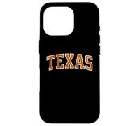 Contour Blanc Orange Texan Coque pour iPhone 16 Pro