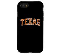 Contour Blanc Orange Texan Coque pour iPhone SE (2020) / 7/8
