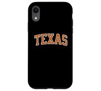Contour Blanc Orange Texan Coque pour iPhone XR