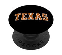 Contour Blanc Orange Texan PopSockets PopGrip Adhésif