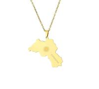 Contour Carte du Kurdistan Collier Kurdistan Symbole Pendentif Carte Armoiries du Kurdistan Cadeau Patriotique Kurdistan Souvenir Bijoux Patriotiques Femme Bijoux pour Homme Femmes,Jaune,comme in