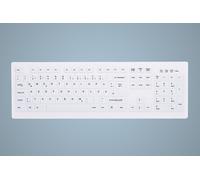 Contour Design Active Key AK-C8100FA-UVS-W/GE clavier Médical USB QWERTY Anglais britannique Blanc
