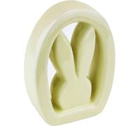 Contour d'œuf avec lapin, jaune clair 12 cm
