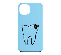 Contour esthétique de l'assistant Dentaire en Forme de cœur Coque pour iPhone 13