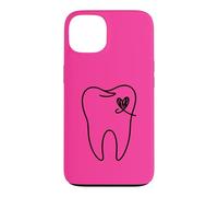 Contour esthétique de l'assistant Dentaire en Forme de cœur Coque pour iPhone 13