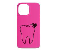 Contour esthétique de l'assistant Dentaire en Forme de cœur Coque pour iPhone 13 Pro Max