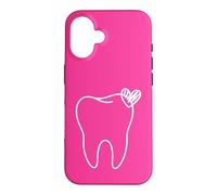 Contour esthétique de l'assistant Dentaire en Forme de cœur Coque pour iPhone 16