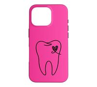 Contour esthétique de l'assistant Dentaire en Forme de cœur Coque pour iPhone 16 Pro