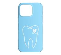 Contour esthétique de l'assistant Dentaire en Forme de cœur Coque pour iPhone 16 Pro
