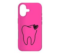 Contour esthétique de l'assistant Dentaire en Forme de cœur Coque pour iPhone 17
