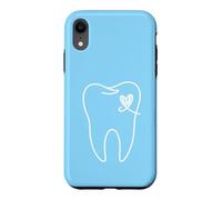 Contour esthétique de l'assistant Dentaire en Forme de cœur Coque pour iPhone XR