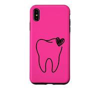 Contour esthétique de l'assistant Dentaire en Forme de cœur Coque pour iPhone XS Max