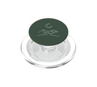 Contour esthétique Lune céleste et Montagne PopSockets PopGrip pour MagSafe