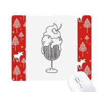 contour noir cherry coupe de glace la souris noël woods - forêt