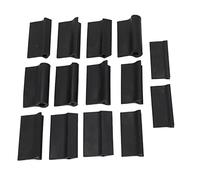 Contour Panding Grip Rubber Bloc de ponçage flexible Ensemble 3 Formes pour le travail du bois Polissage du métal noir 14pcs