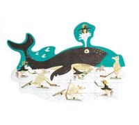 Contour Puzzle - Baleine Multicolore