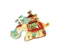 Contour Puzzle - Éléphant Multicolore