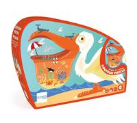 Contour Puzzle - Pélican Multicolore