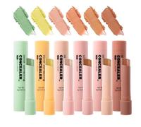 Contour Stick, 6 Color Use Concealer Stick, Corrector Personal Cosmetics Face Neutralizer for All Skin Tones, Natural Looking Finish to Hide Blemishes, Dark Circles, Redness
