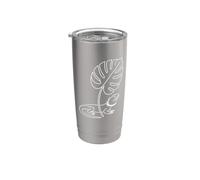 Contour tropical esthétique du dragon barbu Gobelet isotherme en acier inoxydable double paroi