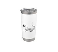Contour tropical esthétique du dragon barbu Gobelet isotherme en acier inoxydable double paroi