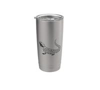 Contour tropical esthétique du dragon barbu Gobelet isotherme en acier inoxydable double paroi