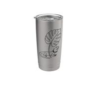 Contour tropical esthétique du dragon barbu Gobelet isotherme en acier inoxydable double paroi